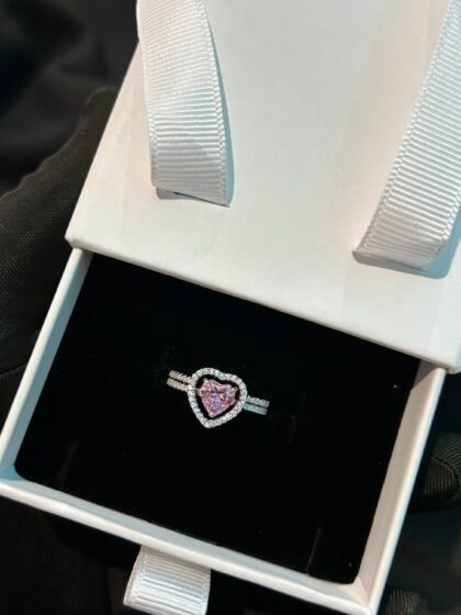 Heart shaped 925 Sterling Silver for her